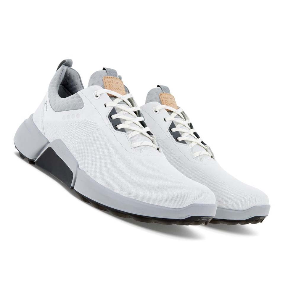 Men's Ecco Biom H4 Golf Shoes White | USA 542JPQ